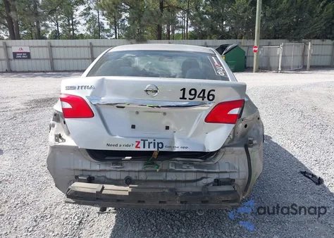 2019 Nissan Sentra S z USA, uszkodzony, nr VIN 3N1AB7APXKY341193